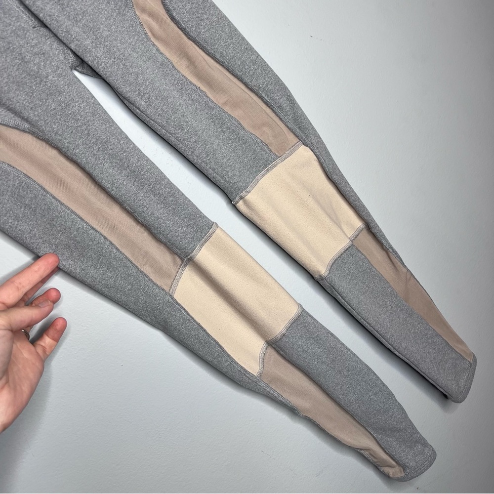 Free People FP Movement Cool Rider Mesh‎ Panel Leggings Grey Nude High Waist - Picture 10 of 10